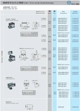 H6B with 1 lever on the hoods or housing