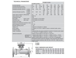 Ultrasonic water meters FLOMIC FL5024 and FL5044