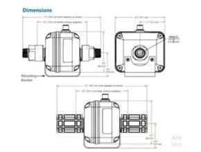 Low Flow Electromagnetic Flow Meter Dimension