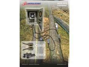 Instalasi Flowmasonic WUF 620 CF pipa HDPE