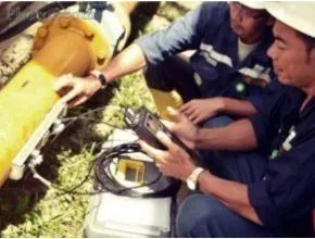 Pengetesan Debit Air Limbah Dengan Portable Flow Meter