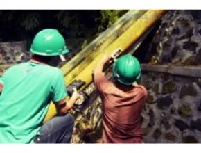 Portable flow meter untuk Pengetesan debit air limbah