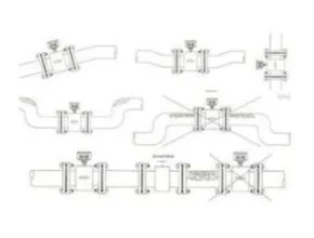 diagram instalasi flow meter magnetifc