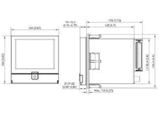 Paperless Recorder PR 20 dimensi