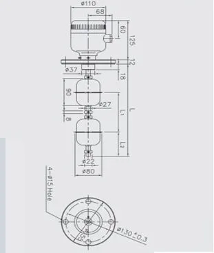 JRS-D Parker float Level Switch