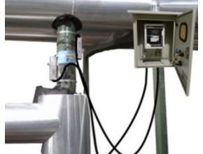 Instalasi Flow meter ultrasonic clamp on pada Pipa Chiller