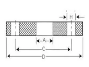 Dimensi Flange JIS 10K