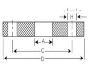 Dimensi Flange JIS 7.5K