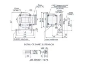 Dimension ESRDP 200B - SDP 13 Dust ignition proof Type Speed Relay