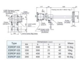 Dimension ESRDP Series- SDP 13 Dust ignition proof Type Speed Relay