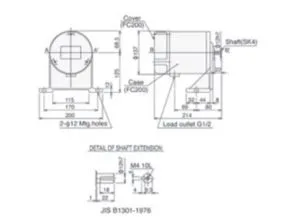 Dimension ESRL 100 Low-speed Type Speed Relay