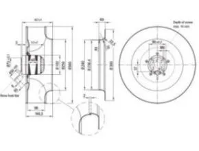 EBM PAPST R4E 355AK05 AC Centrifugal Fans