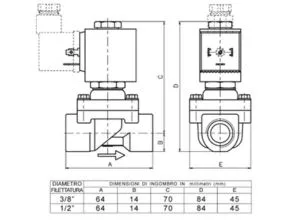 L89 Nadi solenoid valve dimension