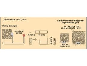 Dimension Omega air flow monitor