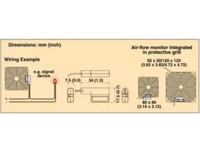 Dimension Omega air flow monitor