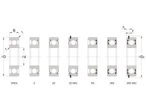 Dimensi Bearing SMT Seri SS AISI440C