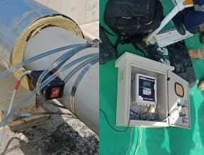 Flow Meter Ultrasonic Clamp on untuk Proses Destilasi Air Laut