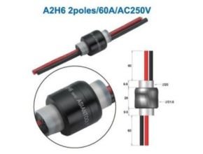 rotating connector Lead wire multi conductors