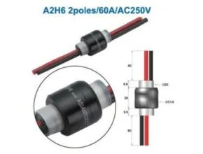 rotating connector Lead wire multi conductors