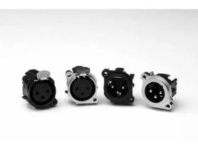 AC Series XLR PCB Amphenol Chassis Mount Connectors