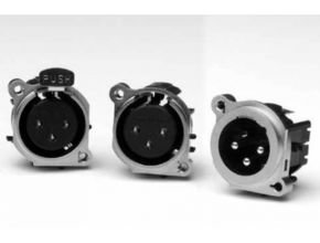 XLR Connector, AC Series PCB Chassis Mount (B Type)-Amphenol