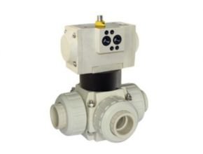 Bamo VP3V S4-PVDF Pneumatic 3-Way Ball Valves