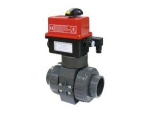 Electrically Actuated 2-Way PVC Ball Valves VE2V S4-PVC