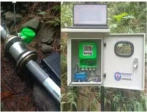 Instalasi flowmeter electromagnetic remote flowmag21