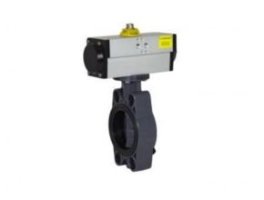 Pneumatic Butterfly Valve Single or Double Acting VPP FE-PVC