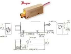 Dwyer P1 Piston Flow Switch