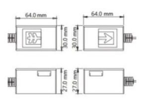 dimensi transducer wuf 300 cf ultrasonic flow meter