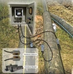 Instalasi Flowmeter Ultrasonic Clamp on Pada Pipa HDPE