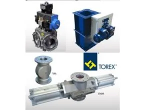 Torex powder valve
