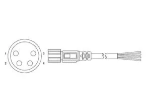 Digital Flow Switch for Water Size 3/4" - Pin Number and Wire Colour