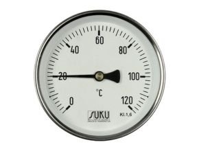 Bi-metal pointer thermometer