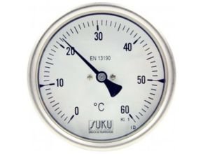 Bi-metal pointer thermometer