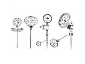 Silver Instrument Bimetallic Thermometer Sensor
