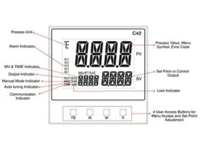 C42 Panel Mount Low-cost Process and Temperature Controllers
