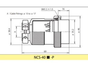 Nanaboshi NCS 406 P Circular Connector