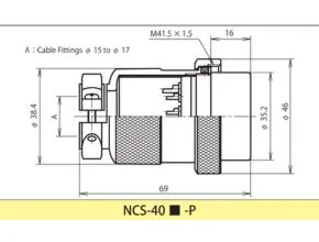 Nanaboshi NCS 406 P Circular Connector