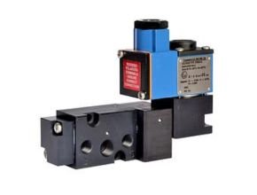 ROSS Pneumatrol 1/4", BSP/NPT, Namur Mount, 3/2 or 5/2, Internal or External Pilot, Single or Dual Solenoid