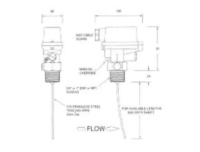TW Series Trailing Wire Flow Switch