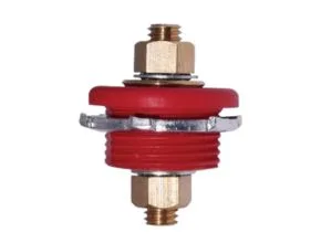 Moroso Connector 74144 Red Thru Panel